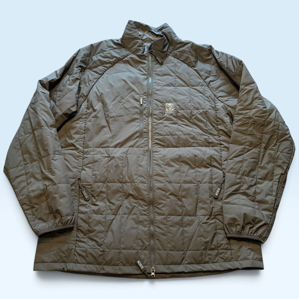 Dixxon Jacket Mens 2XLT Gray Quilted Full Zip Insulated Puffer Workwear Outdoor
